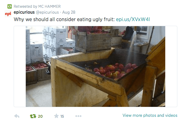 MCHAMMER retweets article and picture of Eliza